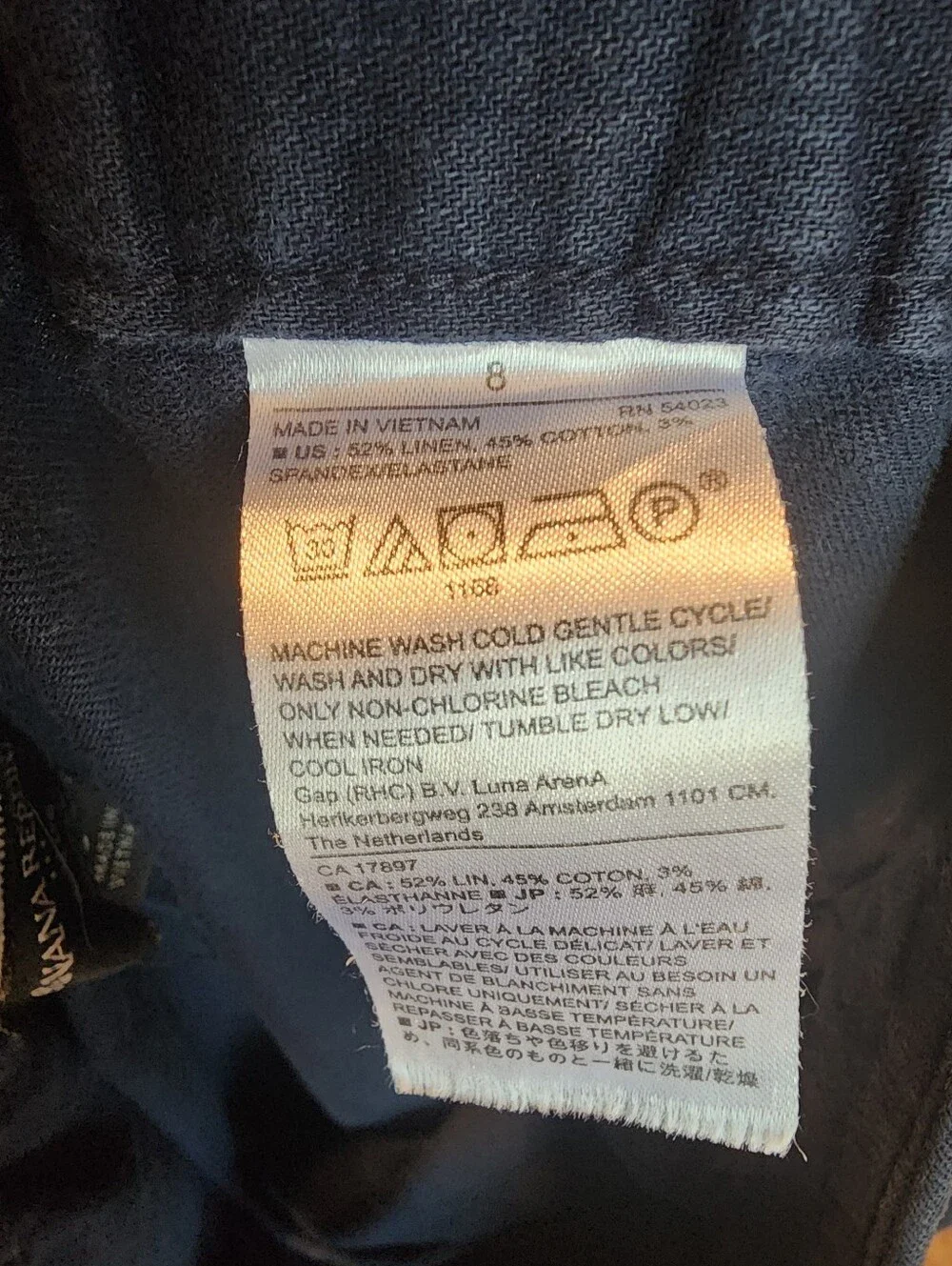 Banana Republic Navy Wide-Leg trousers   .